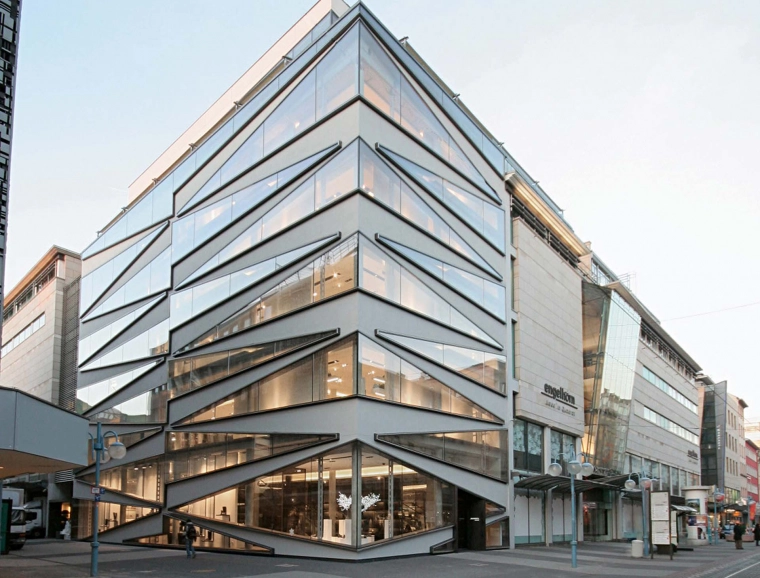 accessories store - New construction - engelhorn - engelhorn acc/es Mannheim - overview on facade from outside - view from streetside